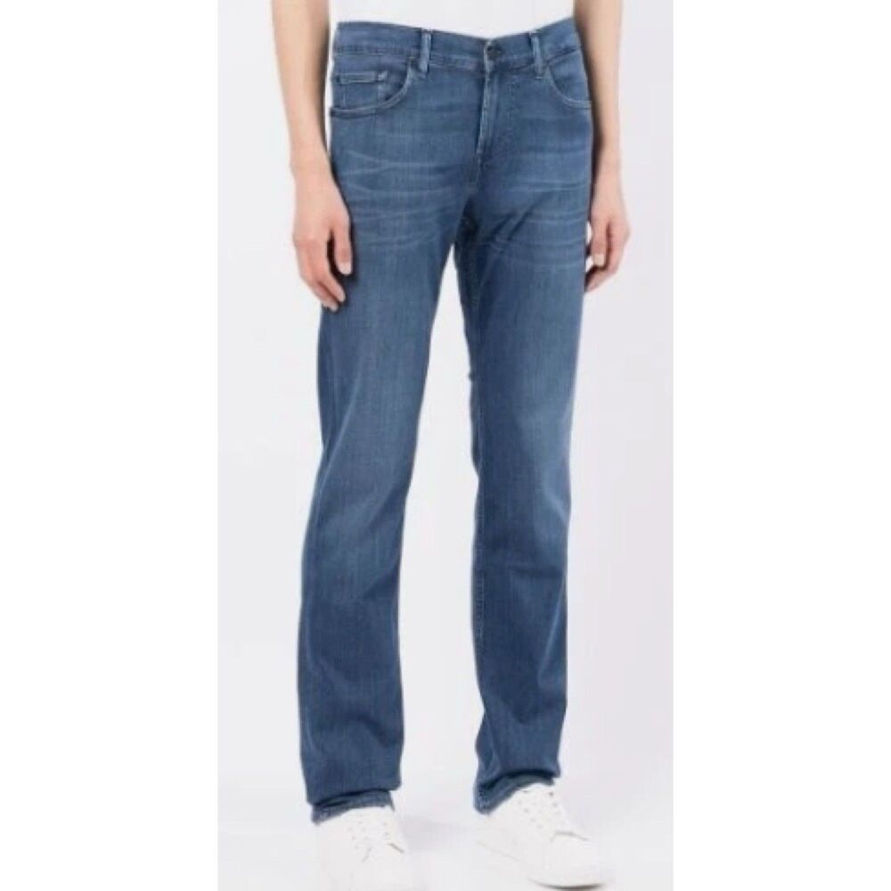 7 For All Mankind Mens Jeans Size‎ 32 Standard Straight Leg Medium Wash